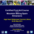 Join us for a High Peak Wilderness First Aid Course in the Sun of Almanzora, Spain