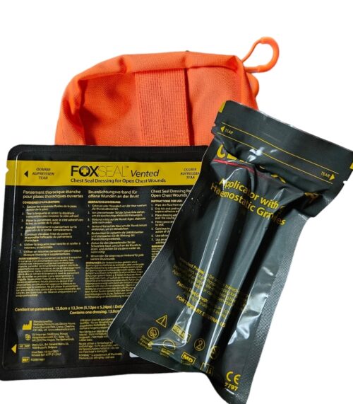 Forestry IFAK core contents with chest seal and Celox 6g