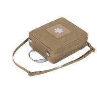 Closed first aid pouch in Adaptive Green Cordura®, designed for vehicle use